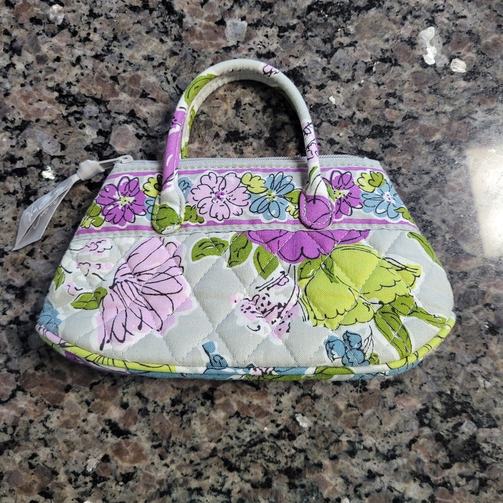 Vera Bradley Mini Purse Gray & Pink NWOT